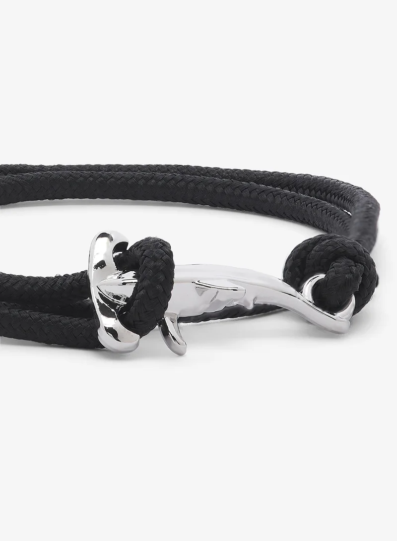 Seventy Five  Nautical Rope Bracelet With Silver-Coloured Anchor Clasp for Men | Best Price UAE